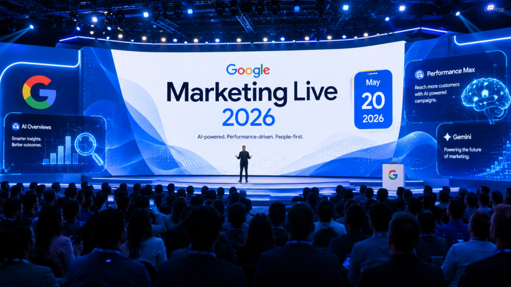 Google Marketing Live 2026 complete guide for PPC advertisers — May 20 keynote preview by Risala Digital Marketing