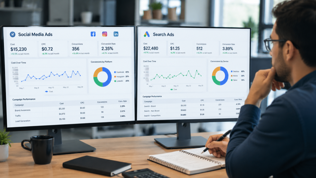 Meta Ads vs Google Ads comparision